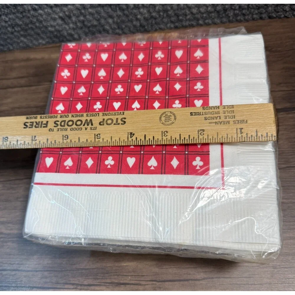 Vtg New Old Stock American Greetings Playing Cards Luncheon Napkins 16 count